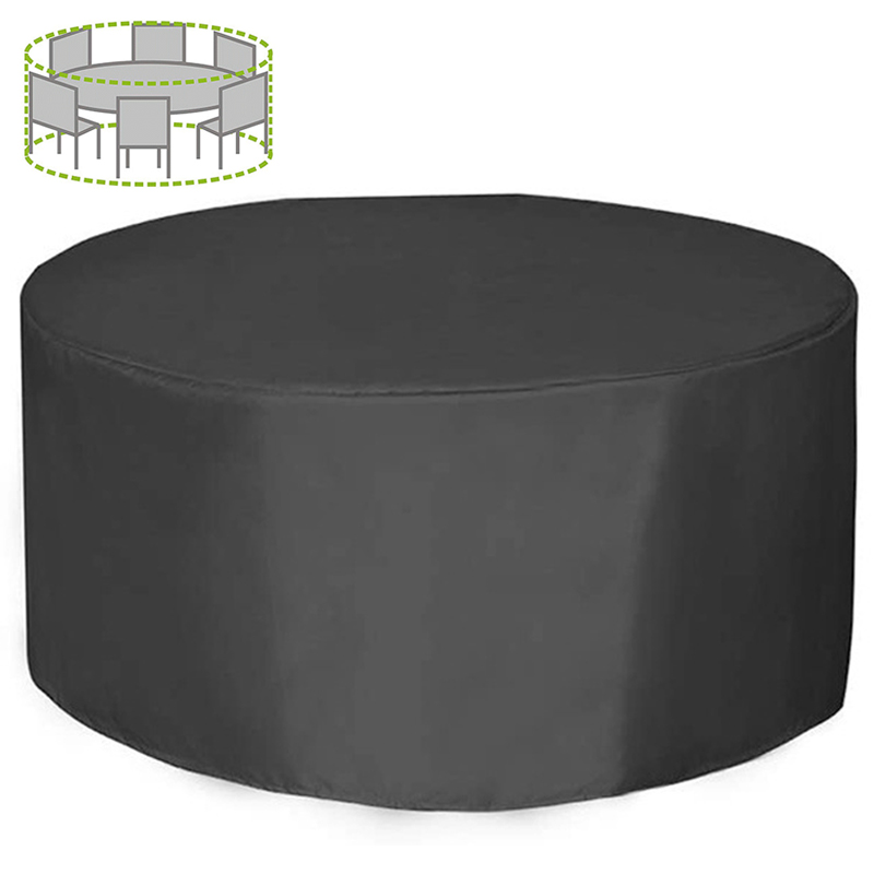 Outdoor Furniture Covers - 12 Ukuran Penutup Furnitur Bulat 210D