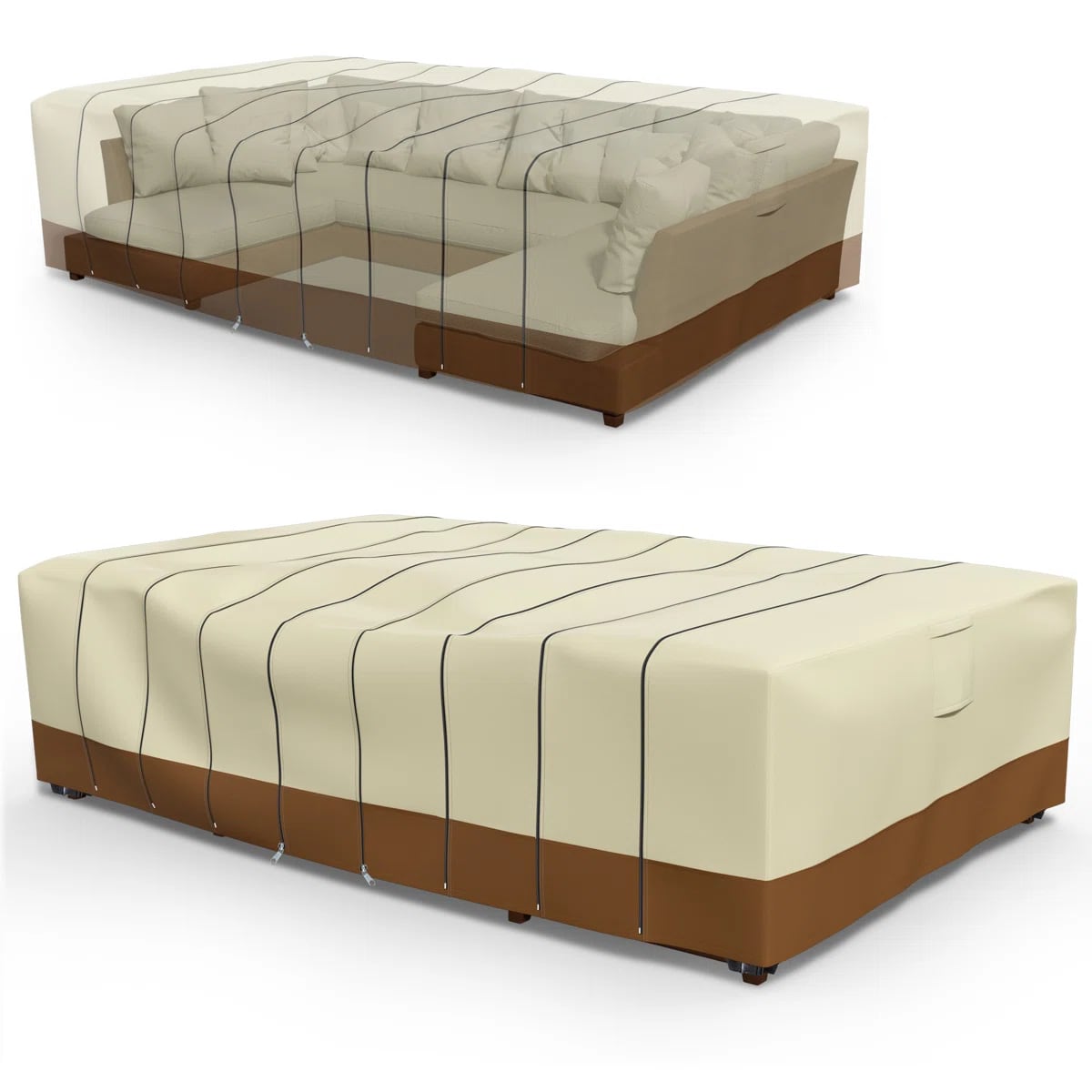 Outdoor Furniture Covers - Sarung Pelindung Sofa Modular Luar Ruangan