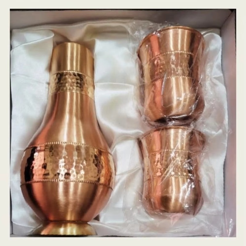 Outdoor Furniture Vintage - 1500ML Teko Air Tembaga Halus Dengan