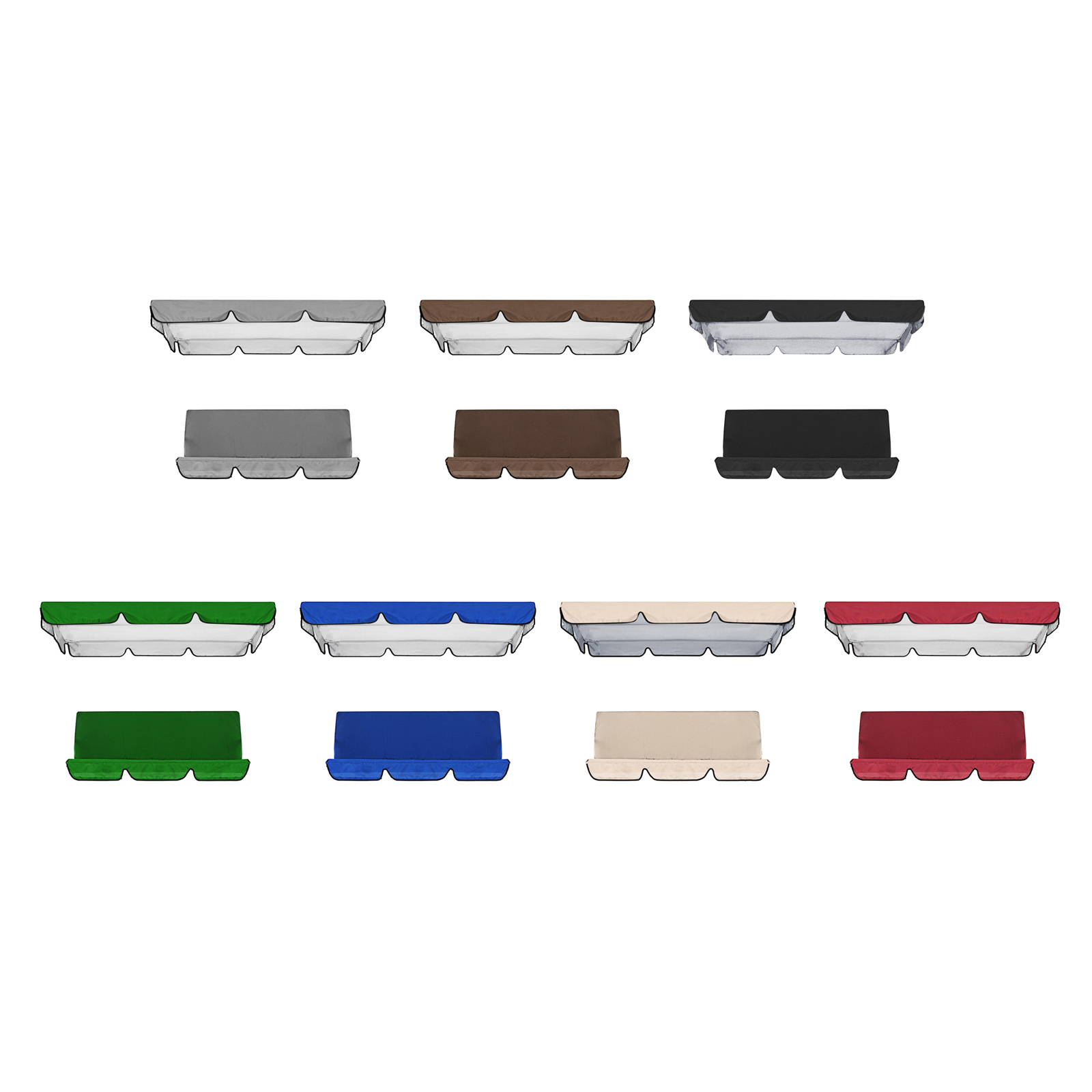 Outdoor Furniture Covers - Set Pelindung Kanopi Ayunan Teras Luar