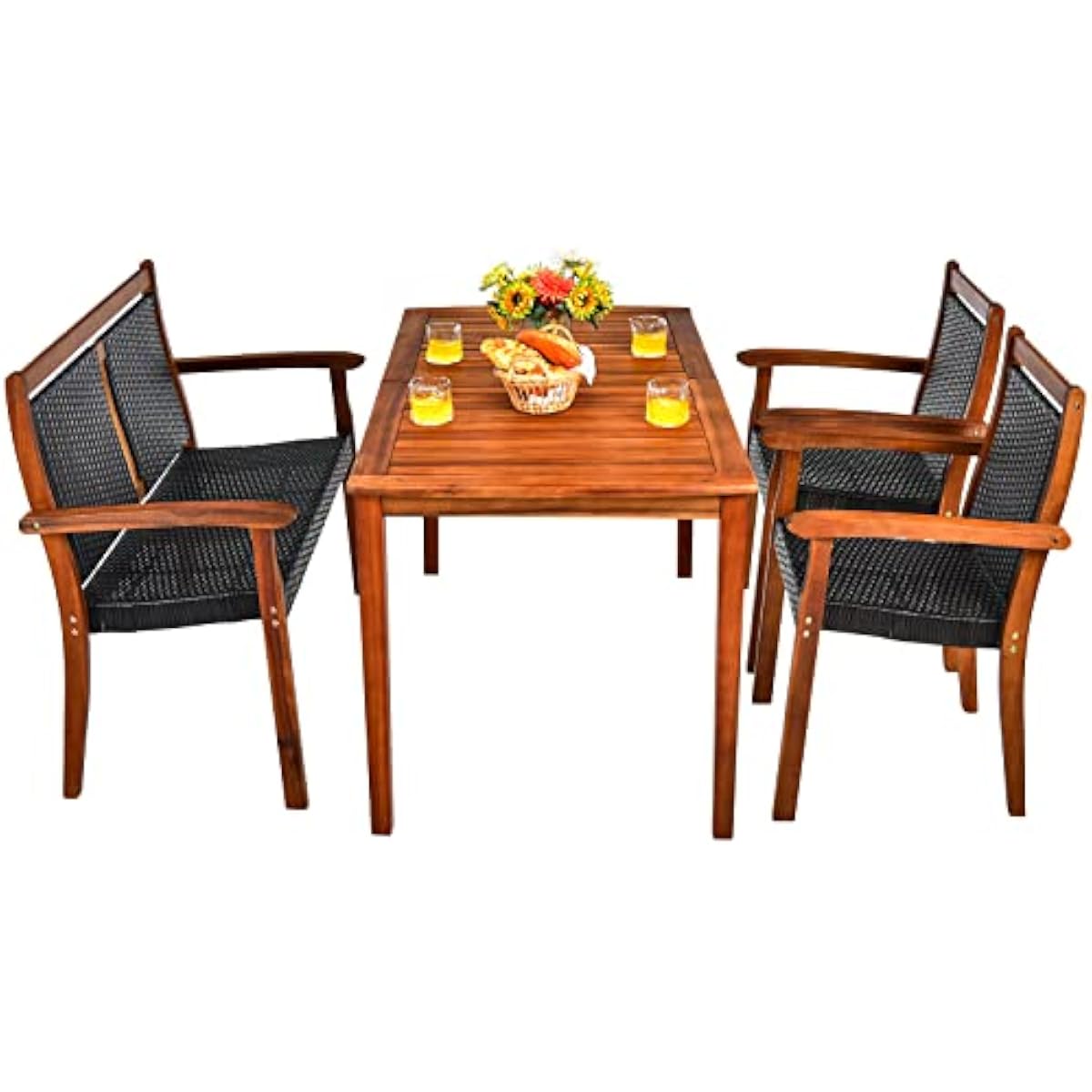 Set Meja Makan Luar Ruangan Mo - Outdoor Furniture Plus ulasan dan harga