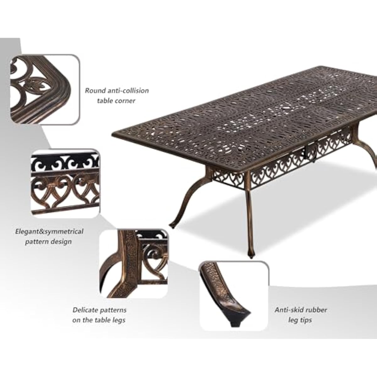 Set Meja Makan Luar Ruangan Mo - Outdoor Furniture Plus ulasan dan harga