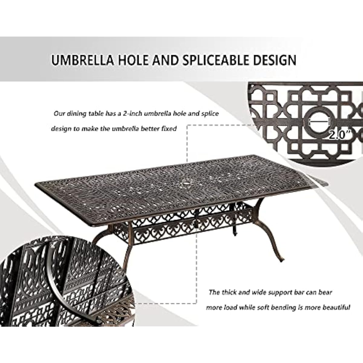 Set Meja Makan Luar Ruangan Mo - Outdoor Furniture Plus ulasan dan harga
