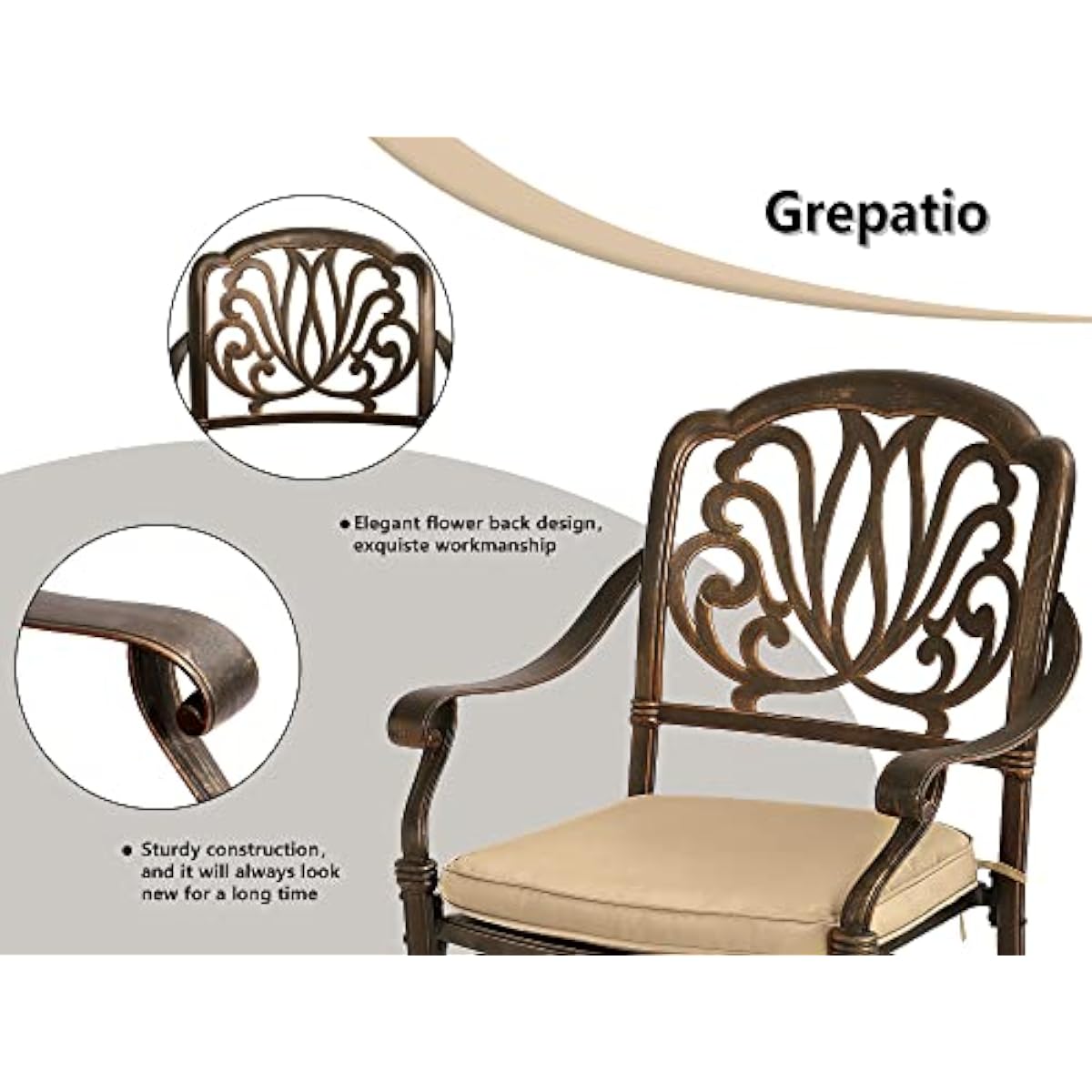 Set Meja Makan Luar Ruangan Mo - Outdoor Furniture Plus ulasan dan harga