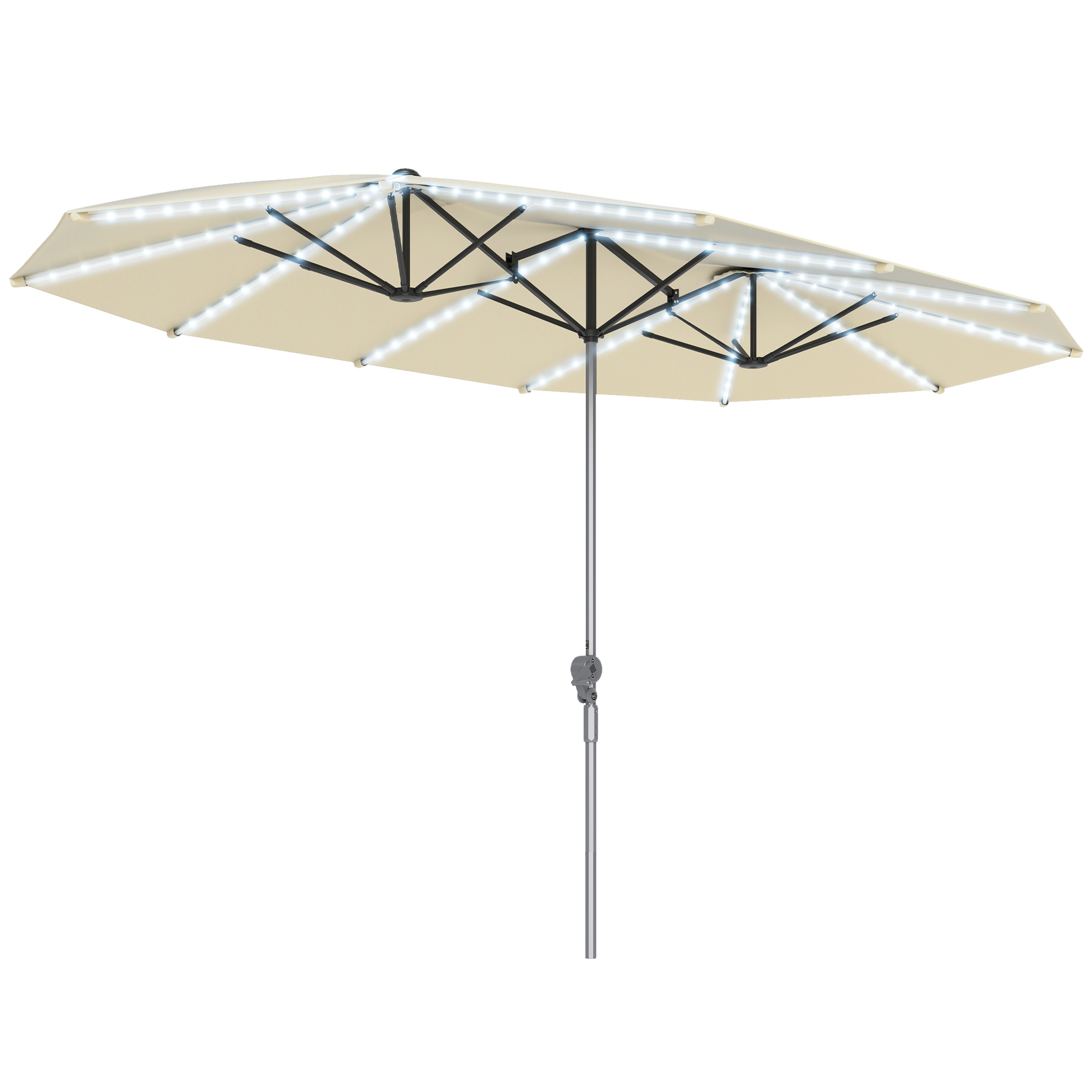 Payung Teras 15 kaki dengan La - Outdoor Furniture Umbrella ulasan dan harga