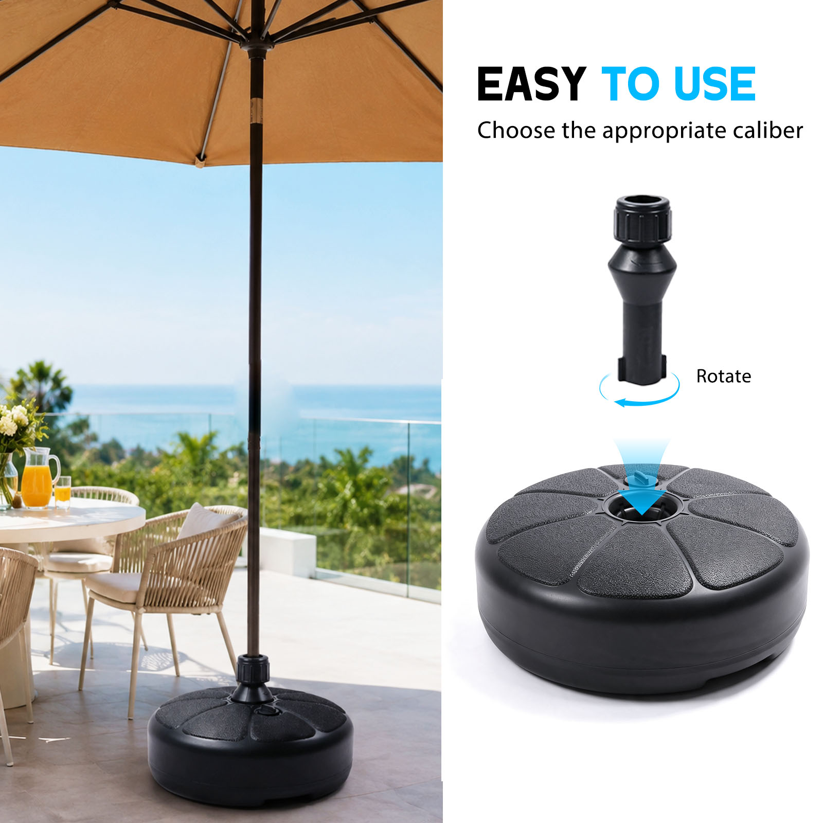 Alas Payung Isi Air Pasir 26lb - Outdoor Furniture Umbrella ulasan dan harga