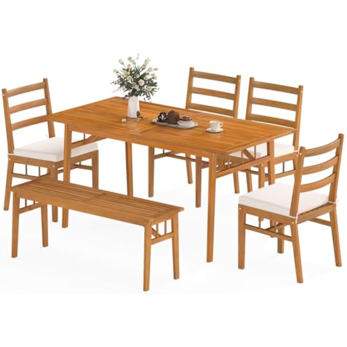 Set meja makan luar ruangan be - Outdoor Furniture Plus ulasan dan harga