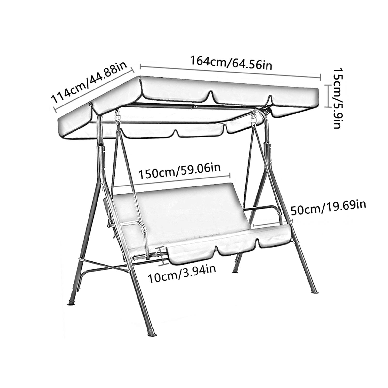 Pengganti Kanopi Ayunan Teras, - Outdoor Furniture Upholstery ulasan dan harga