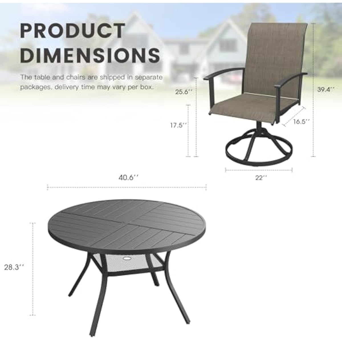 Set meja makan luar ruangan mo - Outdoor Furniture Plus ulasan dan harga