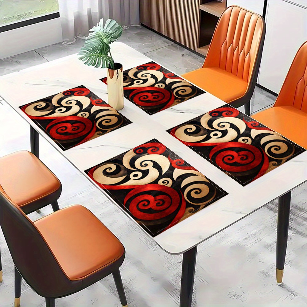 Set Alas Meja Makan Motif Poho - Outdoor Furniture Vintage ulasan dan harga