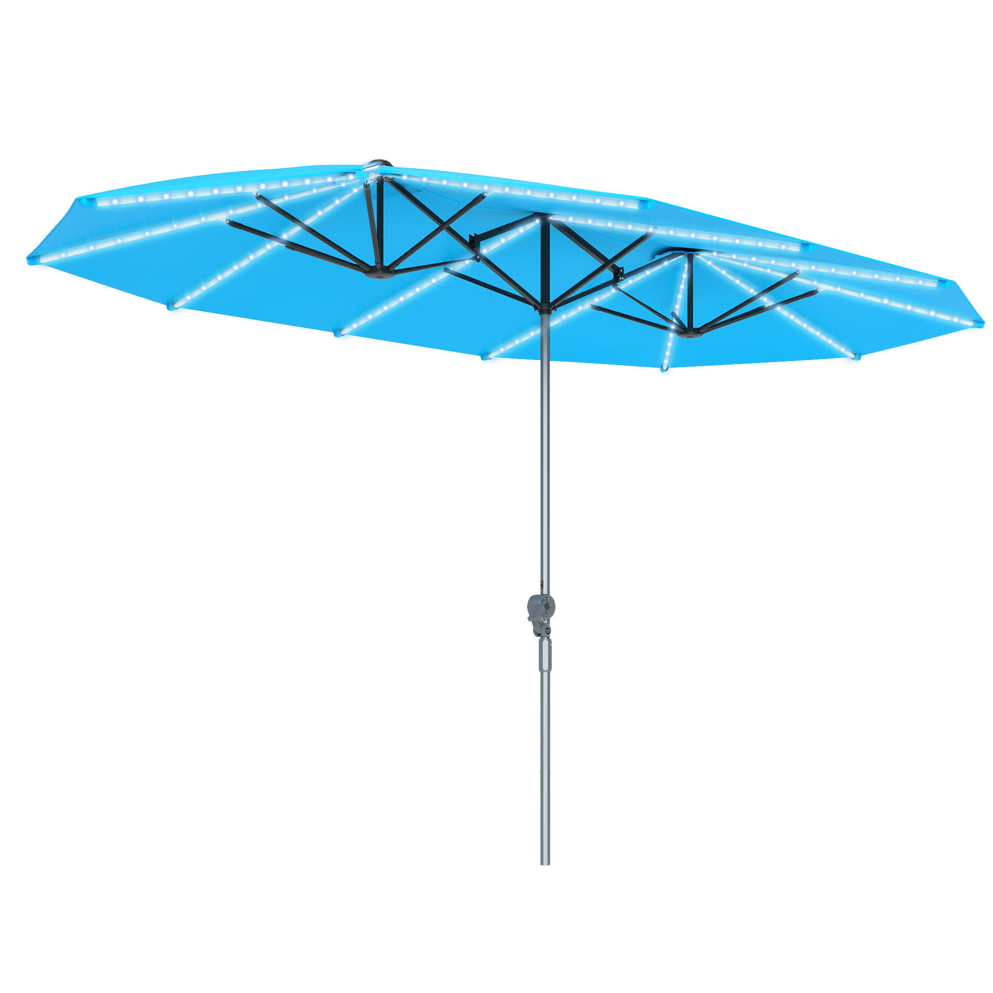 Payung Patio Luar Ruangan Biru - Outdoor Furniture Umbrella ulasan dan harga