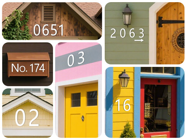 Nomor Rumah Aluminium Datar Pe - Outdoor Furniture Warehouse ulasan dan harga